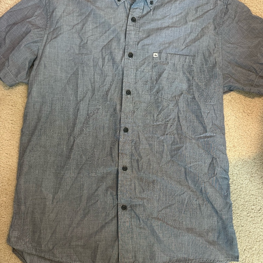 Men's Blue Button-down Shirt Quicksilver